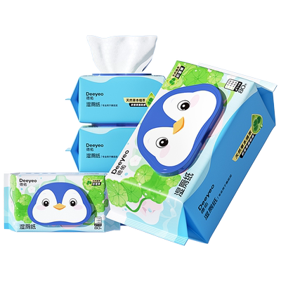 德佑湿厕纸家庭实惠装80抽