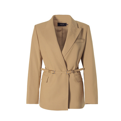 MOFAN时尚休闲卡其色西装外套