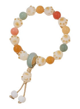 炭烧猫爪菩提根手串学生盘玩