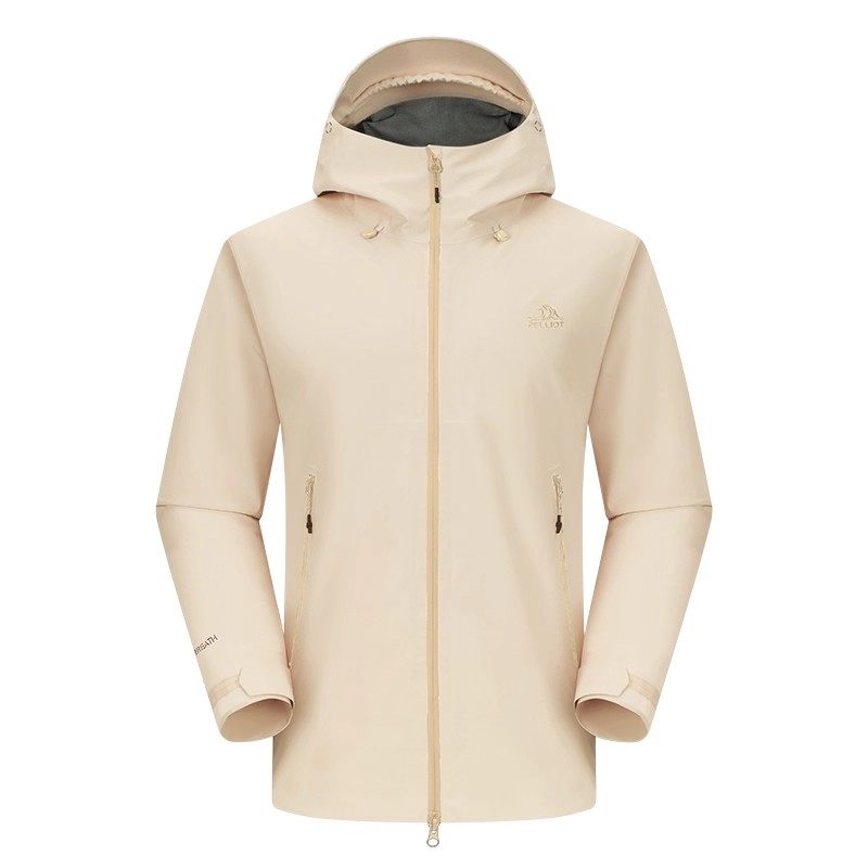 【新色发售】伯希和[岩壳]户外雾桃粉色硬壳冲锋衣专业防暴雨外套