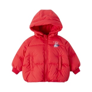 迪士尼中小童装女童加厚羽绒服宝宝冬装儿童面包服女孩冬季厚外套