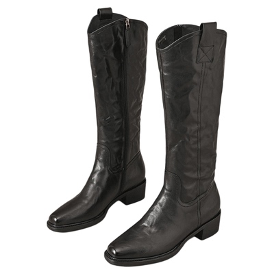 星期六长筒靴时尚增高复古骑士靴