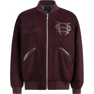 CHINISM丨重磅羊毛呢绒棒球夹克男秋季美式宽松休闲刺绣毛呢外套