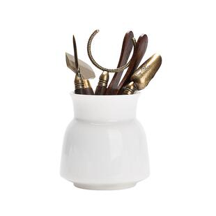 一品仟堂羊脂玉白瓷茶道六君子套装黑檀木茶勺茶夹茶针茶具配件