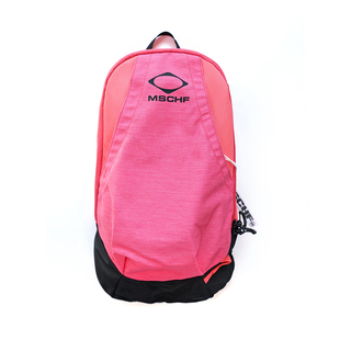 [REコンテナ] mschf韩版潮牌小众设计菱形撞色拼接休闲百搭双肩包