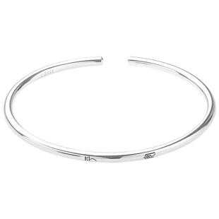 《君子慎独》文艺非纯银细手镯小篆文字中式国潮手镯一念小众原创