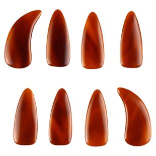 玳分子古筝指甲儿童成人专业义甲甲片考级遥指款双面弧黄金甲纳米