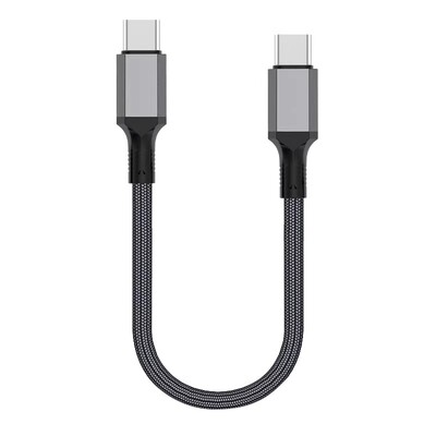 短款0.1/0.2/0.3/0.5米充电宝专用短线双type c转lightning数据线适用华为苹果iPhone14/17便携pd快充电线