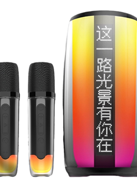 新科K歌麦克风音响一体歌词显示