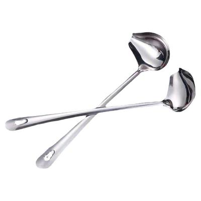 不锈钢长柄歪嘴淋汁勺带嘴勺子浇汁鸭嘴勺尖嘴勺臭豆腐灌汤勺商用