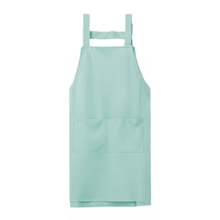 新款围裙厨房烘焙家用咖啡美甲防泼水定制绿色男士女上班工作专用