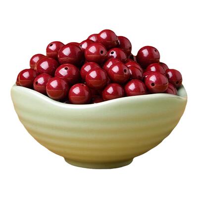 天然纯正原矿朱砂手链散珠