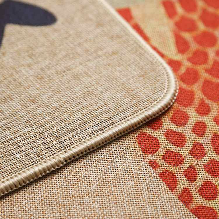 亚麻厨房橡胶地垫吸水防滑防油吸油浴室脚垫门口进门垫舒适