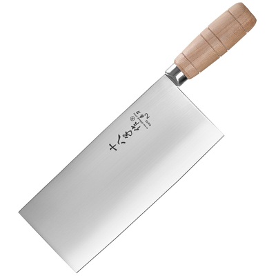 十八子作锰钢阳江切肉片厨刀免磨