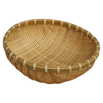 竹编簸箕馒头收纳筐竹编筐