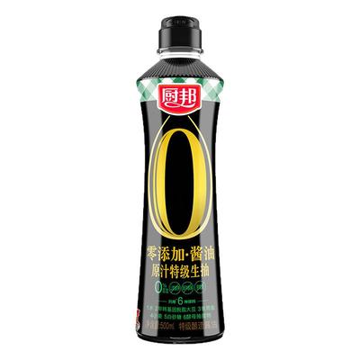 厨邦零添加原汁特级生抽500ml