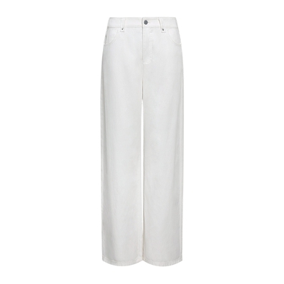 【经典白牛直筒版】naivee26春新款百搭直筒牛仔裤莱赛尔棉混纺