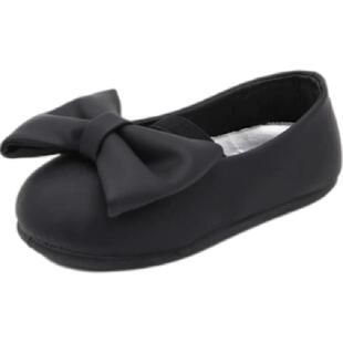 TOPSTAR2023秋季公主鞋女童皮鞋软底公主小皮鞋蝴蝶结松紧带单鞋