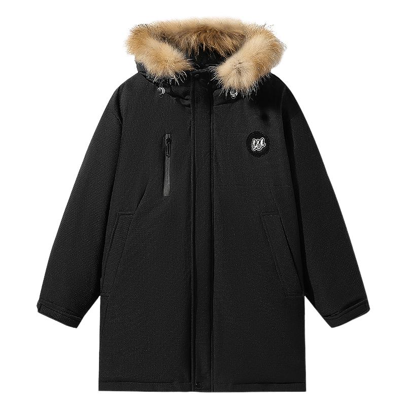 中长款羽绒服雪中飞连帽户外休闲
