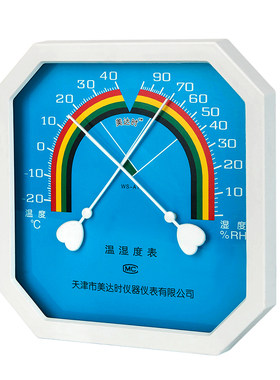 大表盘家用室内八角温温湿度计