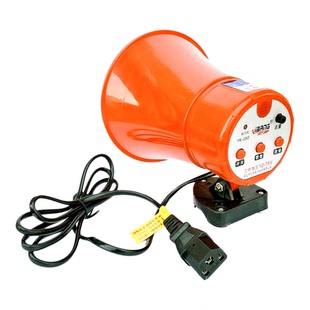 地摊喊话宣传广告车载扩音器喇叭音扩12-72V录音三孔插头小叫卖器