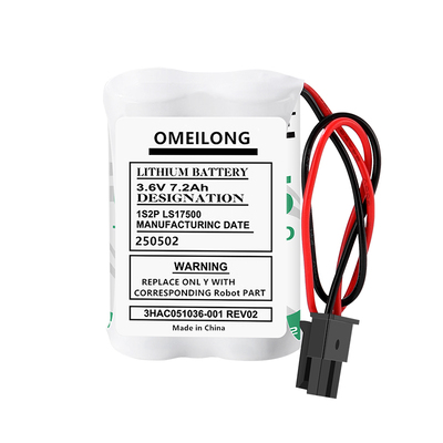 原装适用ABB IRB120机器人 3HAC051036-001 7.2Ah机械手臂PLC电池