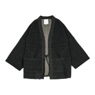 日系复古龙鳞菱片kimono道袍男 龙鳞和服男开衫男羽织法披