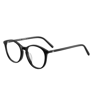 CAPONI小香风黑框素颜猫眼眼镜女2026年新防蓝光近视度数可配3391