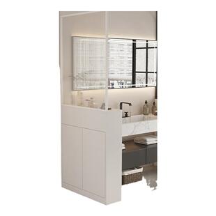 浴室边柜半墙隔断柜夹缝窄柜小户型收纳柜卫生间侧边柜干区洗手台