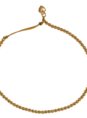 足金古法黄金转运珠金豆手链