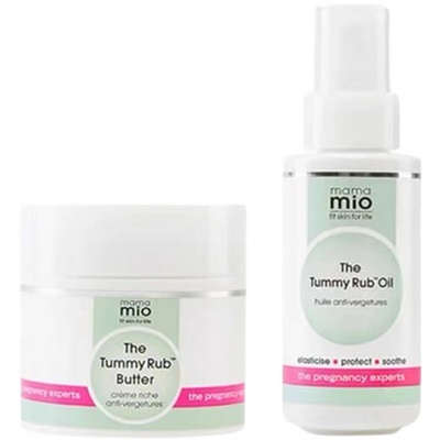 美国mamamio妈妈米欧经典版孕期预防修复妊娠纹按摩油按摩霜组合