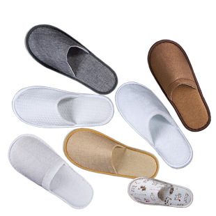 一次性拖鞋待客10双酒店民宿美容院麻布防滑拖鞋加厚旅行便携拖鞋