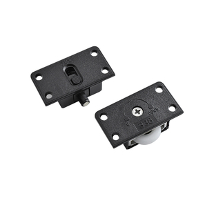 338橱柜移门轮衣柜轴承轮轨道滑轮推拉门滑轮塑料锌合金趟门轮子