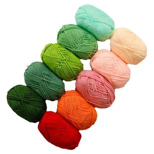 5股手工diy毛线团编织围巾针织线粗线钩娃娃毛线牛奶棉线五股玩偶