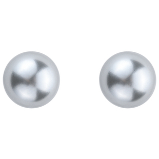 Social Talent桑蕾银球耳钉迷雾灰仿珍珠单珠耳钉925银针春夏新款