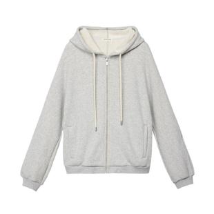 【新品】素然ZUCZUG 4M36 冬季女士松软毛圈针织布拉链带帽卫衣