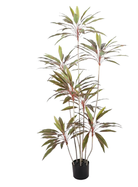 仿真绿植高端轻奢天鹅绒盆栽落地摆件室内装饰高级仿生植物假花树