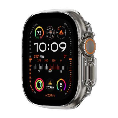 美国大牌switcheasy适用iwatch11/10代手表保护壳防水贴合钢化玻璃手表壳创意简约风格高硬度钢化玻璃手表壳