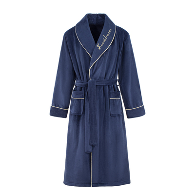 优美纺毛巾料男酒店瞬间吸水睡袍