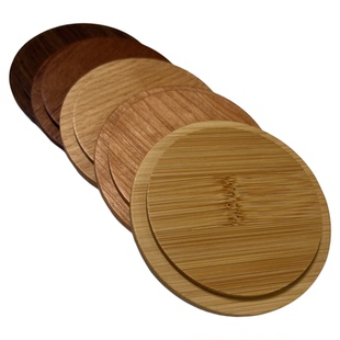 万能实木杯盖通用咖啡马克杯尺寸定制水杯木质调味罐茶壶盖子单卖