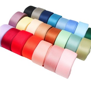 ins2.5素色哑光缎带棉带双面涤棉丝带蝴蝶结DIY材料儿童发夹发饰