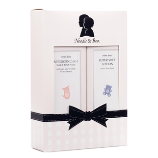 美国Noodle & Boo新生洗护2件套礼盒洗发沐浴2合1润肤乳(237ml*2)