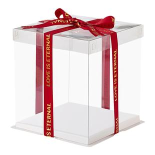 透明蛋糕盒生日烘焙包装盒4寸6双7高8芭比9单10寸12 网红甜品零食