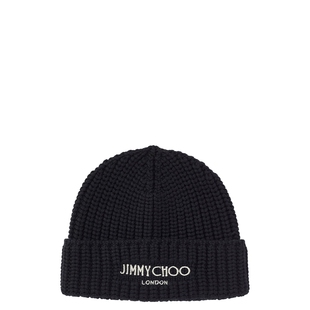 [王一博同款]JIMMY CHOO/YUKI 男女同款羊毛针织帽JC