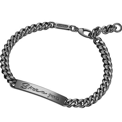 【可定制刻字】情侣手链一对纯银