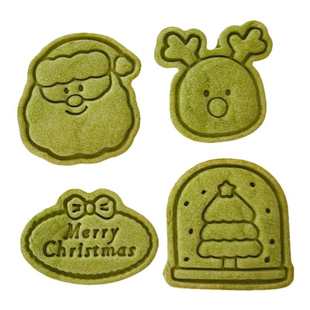 新款复古圣诞节卡通麋鹿饼干模具 圣诞快乐英文水晶球树曲奇工具