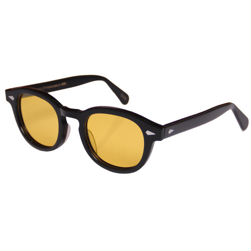 MOSCOT LEMTOSH玛士高偏光咖啡茶色太阳眼镜男女圆框板材黄色墨镜
