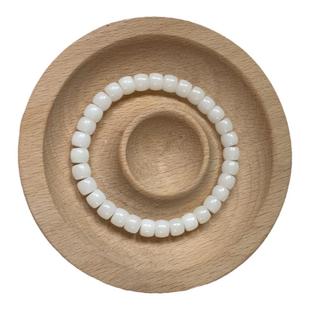 超小尺寸5*6mm持藏直切手串原生态女款文玩白玉菩提子小精致手链