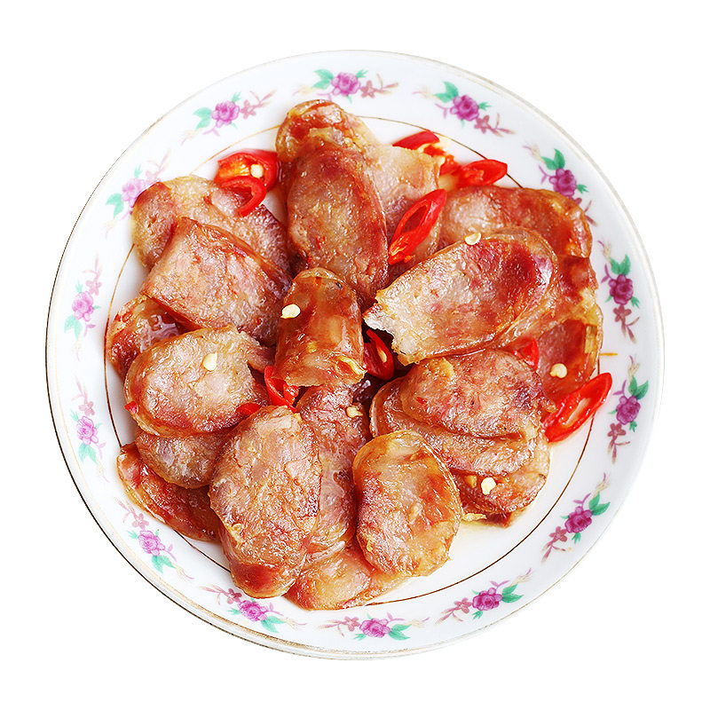 安徽特产香肠农家自制纯肉风干腊肠手工 diy咸味六安灌肠微甜五香