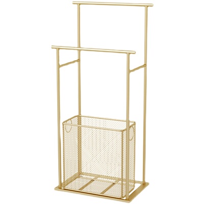 轻奢落地免打孔浴缸边置物架